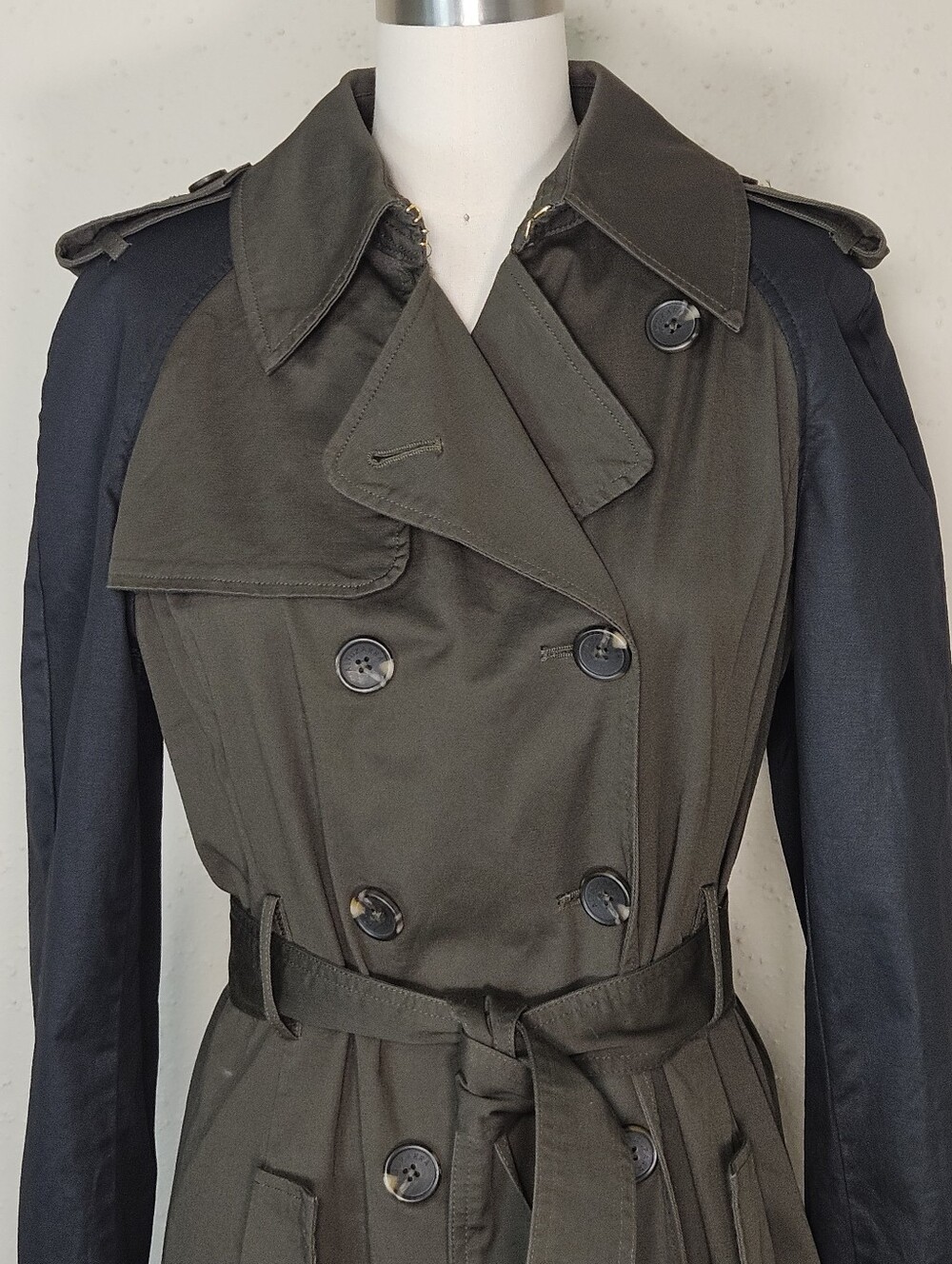Altuzarra for Target 20th Anniversary Olive Green Belted Trench Coat Small - Picture 3 of 11